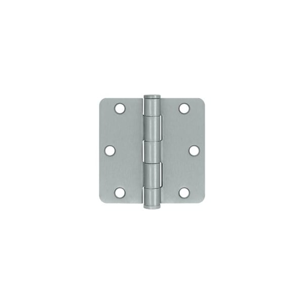 S35R4HD26D HD 1/4 Radius Hinges Brushed Chrome, 10PK